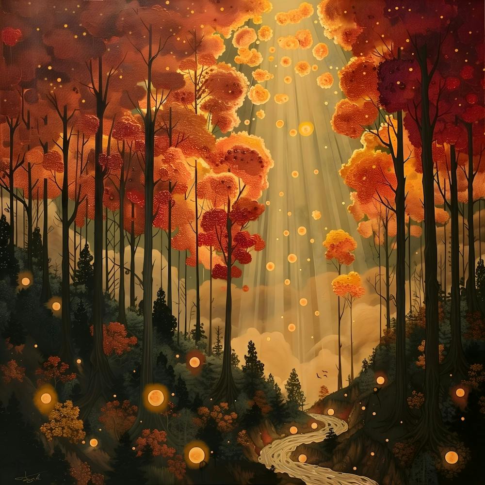 Fireflies In The Forest, Pop Surrealism, Lowbrow