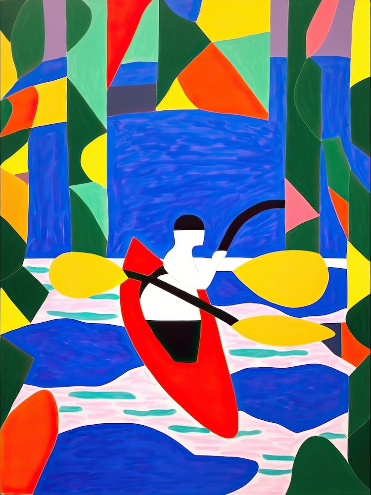 Kayacking In The Style Of Matisse 3