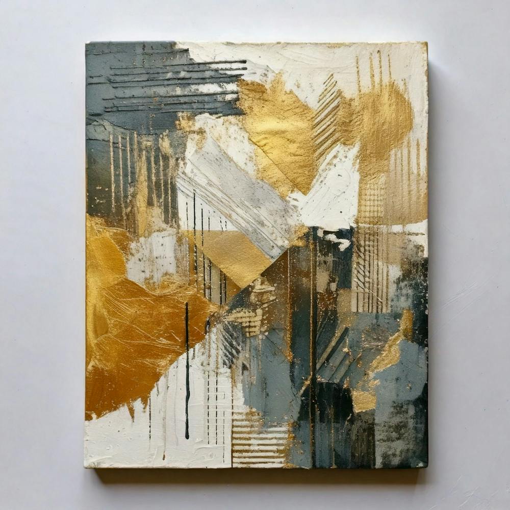 Abstract Gold Painting
