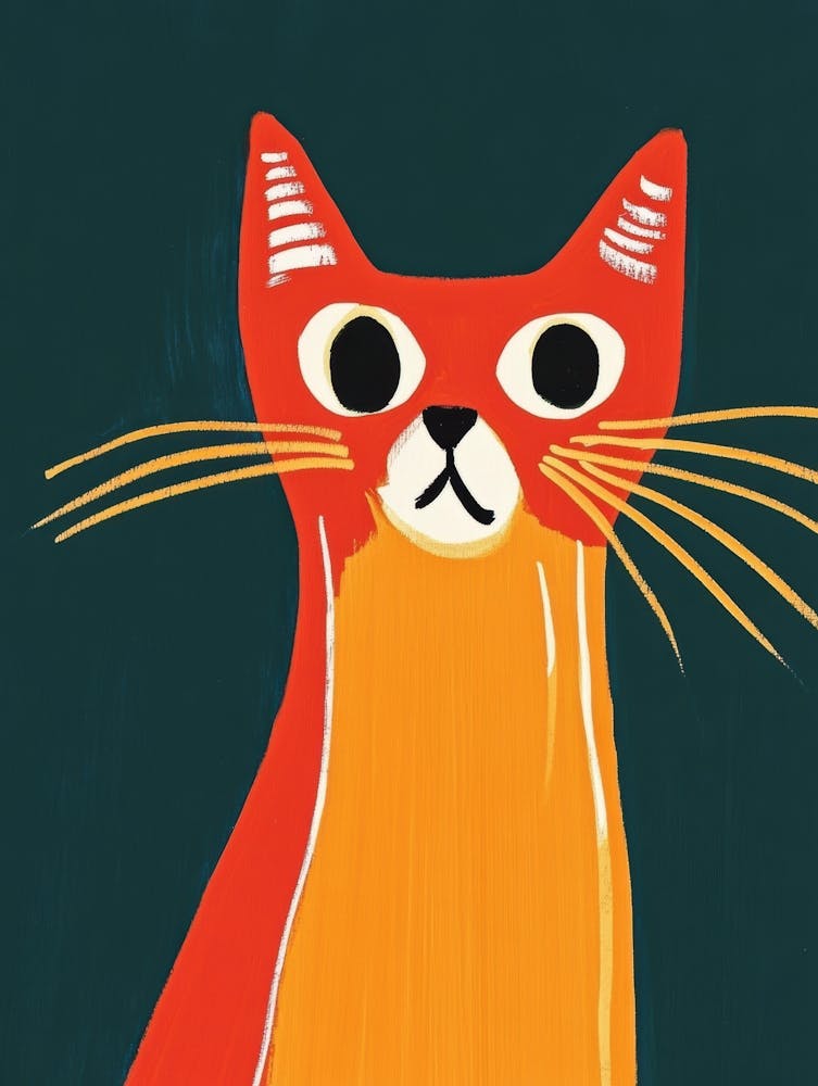 Orange Katze 19