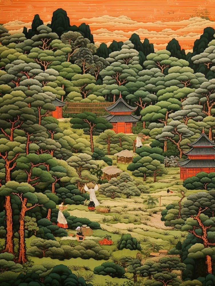 Traditional Japanese Tea Garden 1