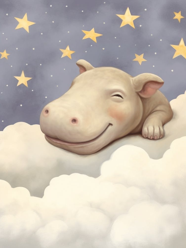 Sleeping Baby Hippopotamus