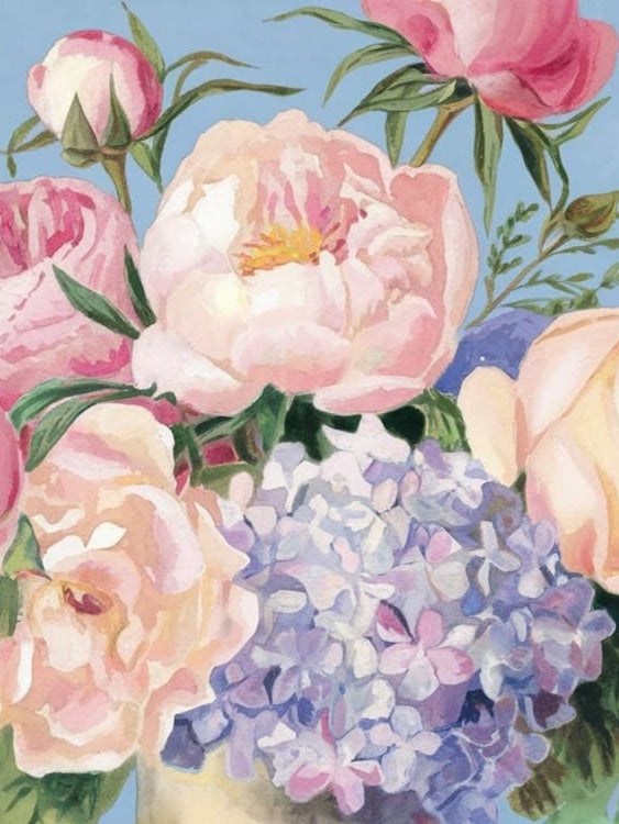 Vibrant Peony Garden - Floral