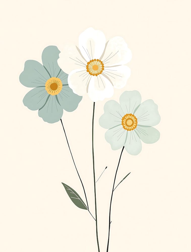 Minimalist Floral Silhouettes with a Cozy Feel