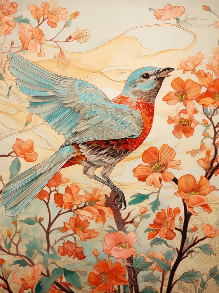 Sparrow 2 Detailed Bird Painting