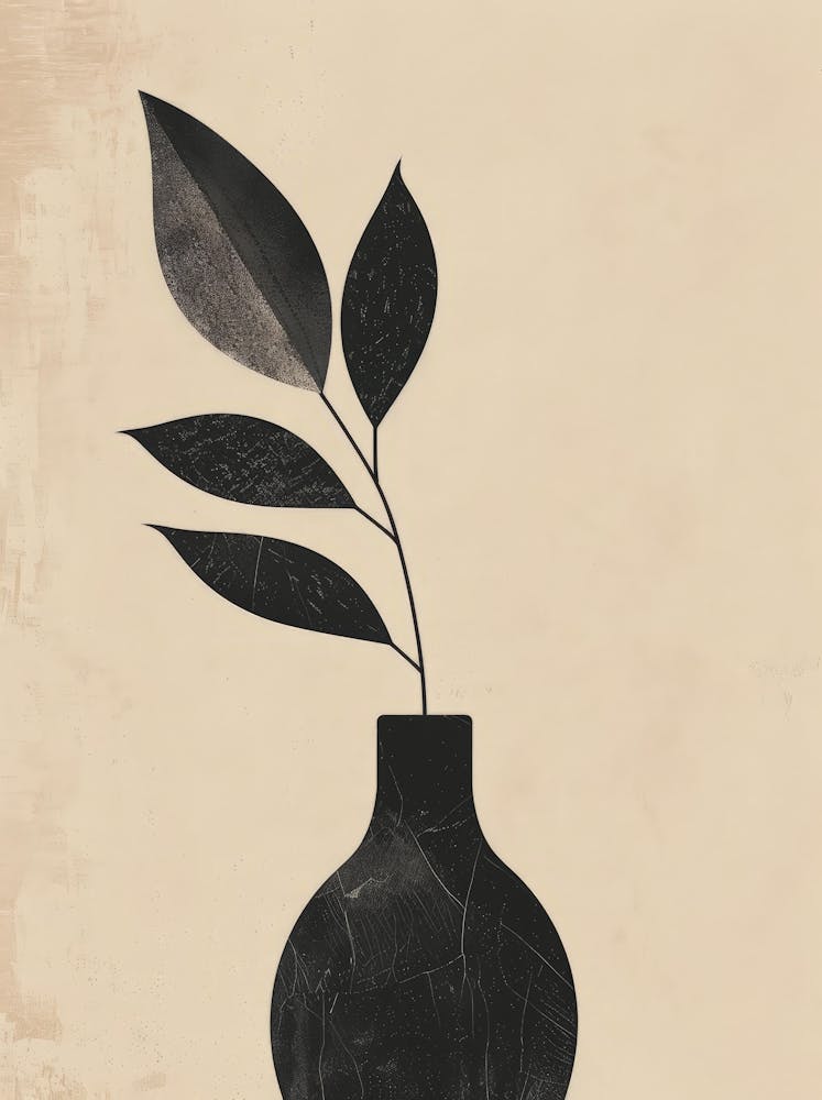 Black And White Vase