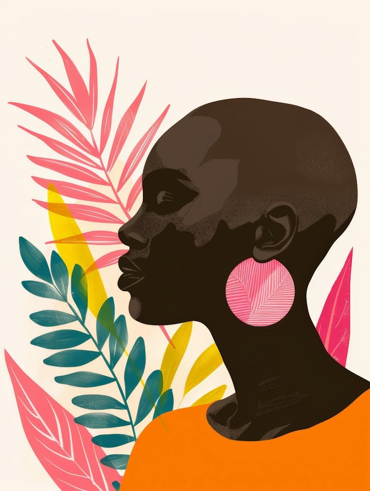 African Woman With Earrings 4