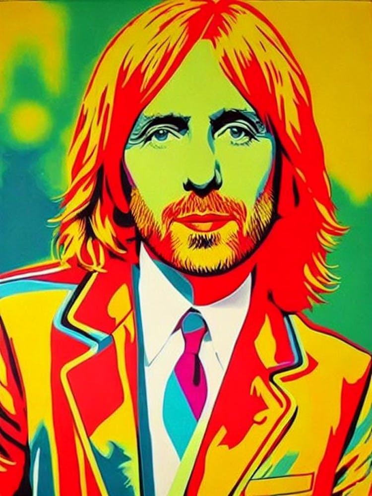 Tom Petty And The Heartbreakers Colourful Pop Art
