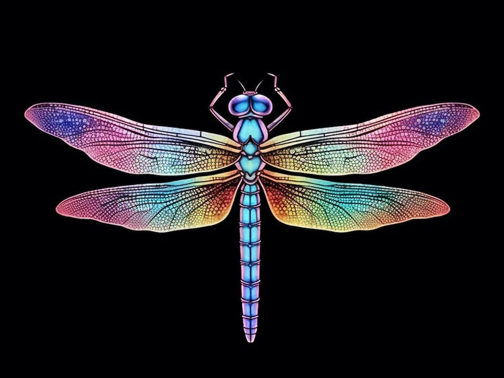 Neon Dragonfly
