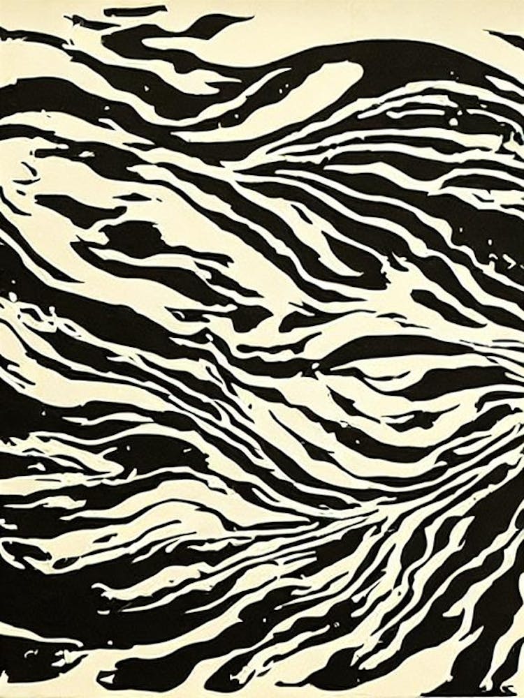 Colossal Squid Linocut