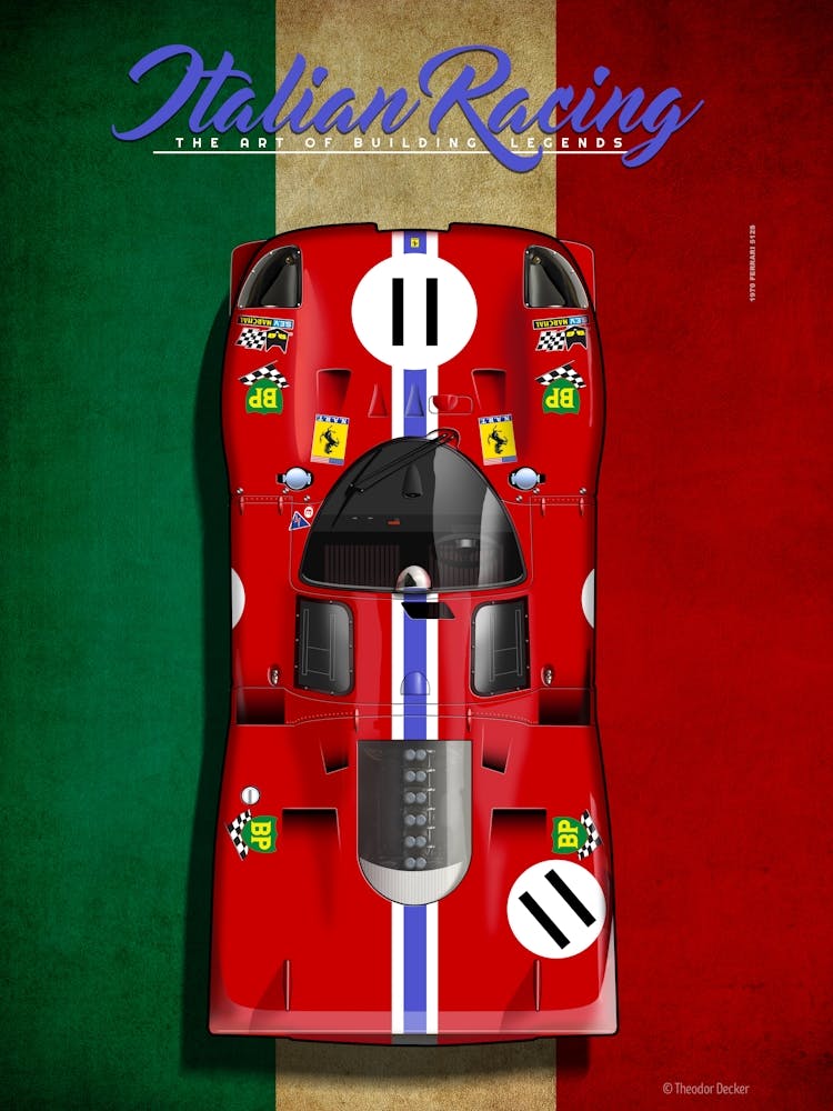 Italienischer Renn-Ferrari 512S Nr. 11