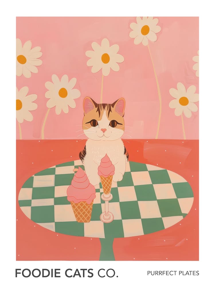 Foodie Cats Co Cat And Ice Cream 1