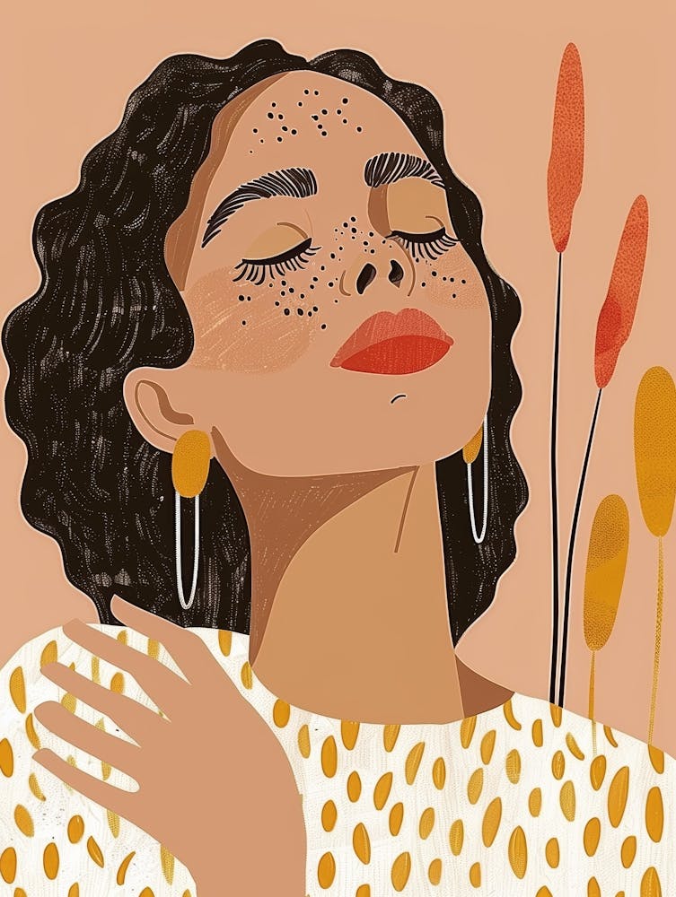 Woman With Eyes Closed