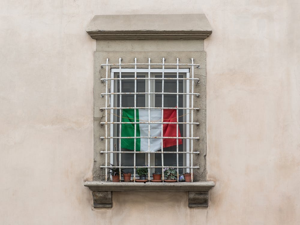 Italy Flag Window