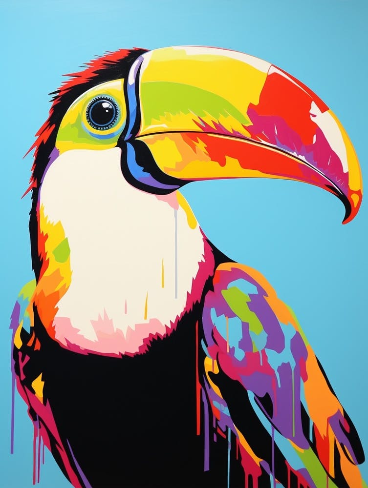 Andy Warhol Style Bird Toucan 2