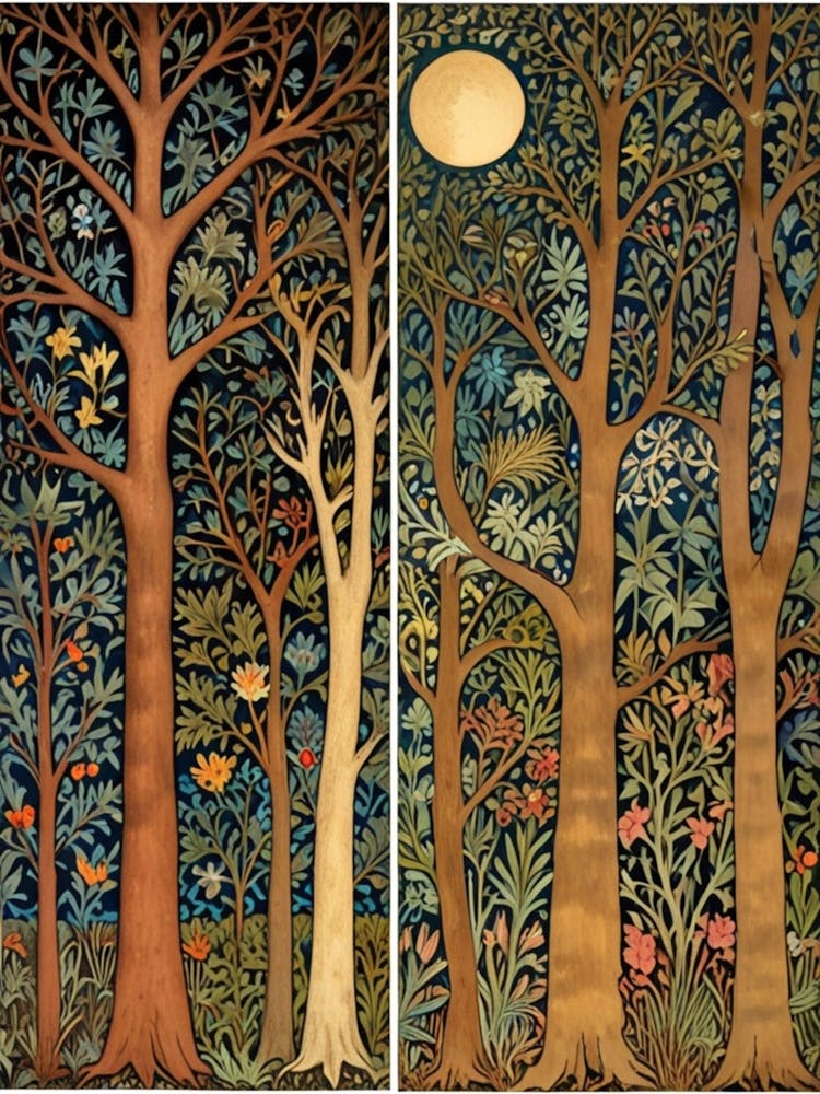 William Morris Moonlight In The Trees 27