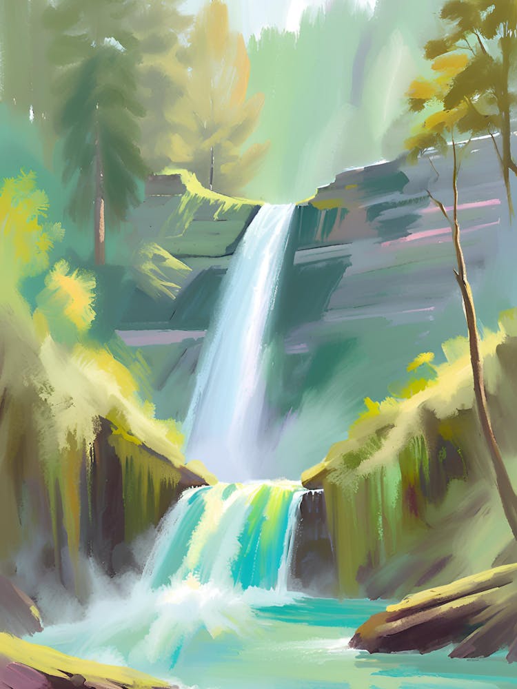 Waterfall Painting