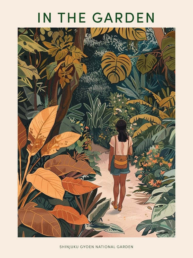 In The Garden Poster Shinjuku Gyoen National Garden Japan 4