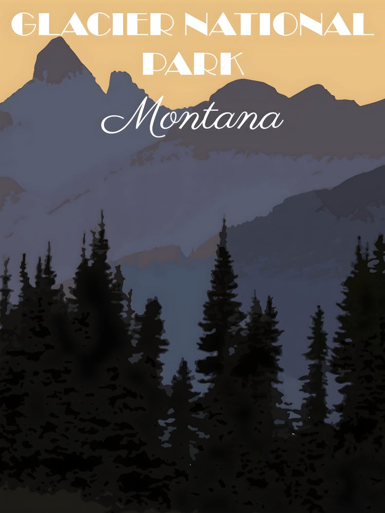 Glaciated National Park Montana