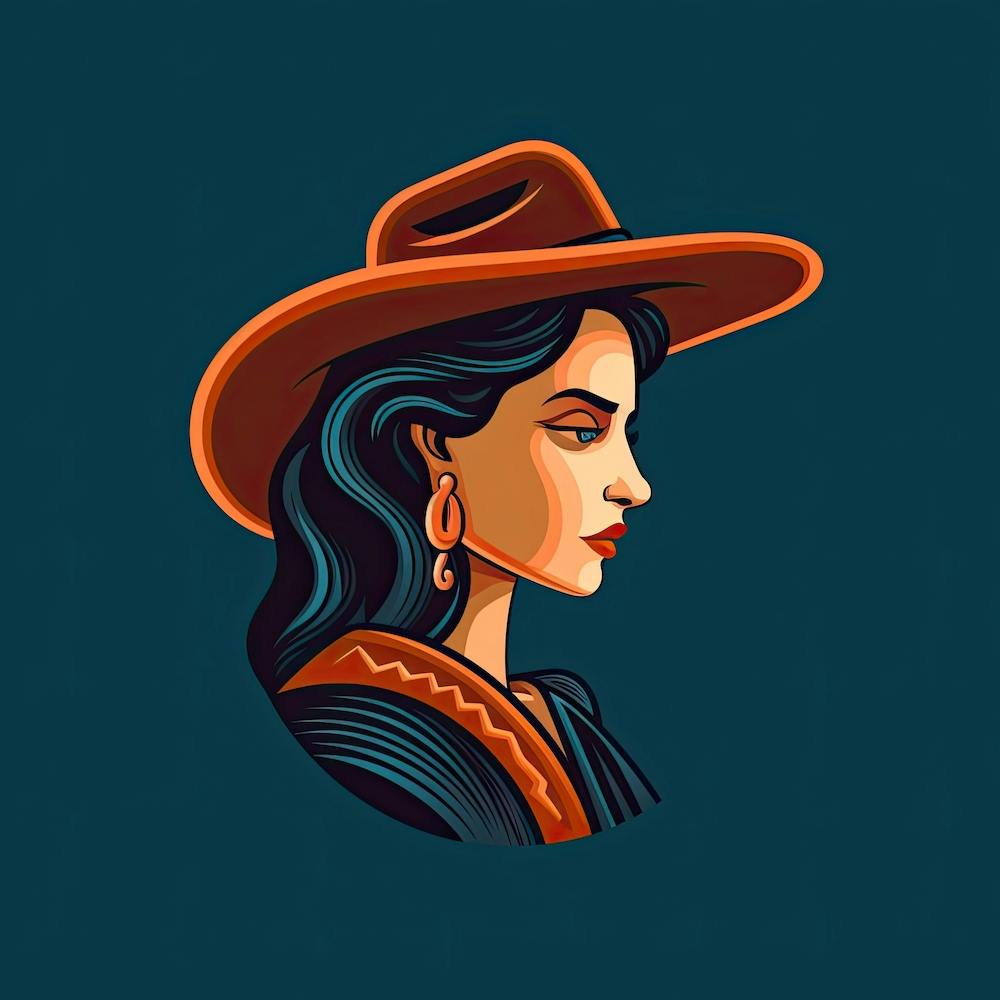 Cowgirl Portrait Face 8