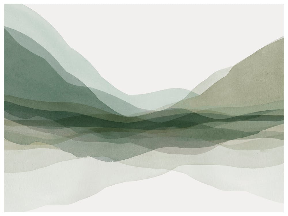 Impression Montagne Verte 1