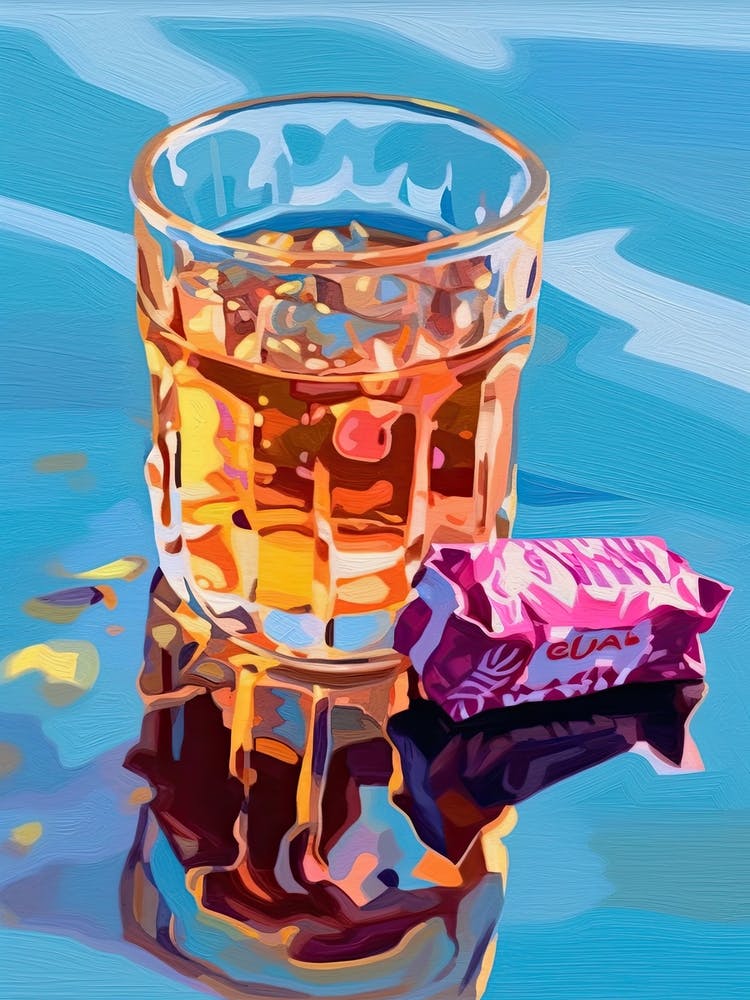 A Glass Of Water Oil Painting 1