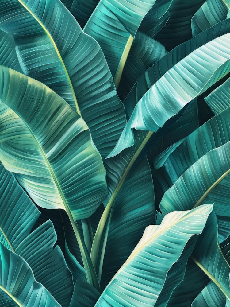 Tropical Leaves Wallpaper 1