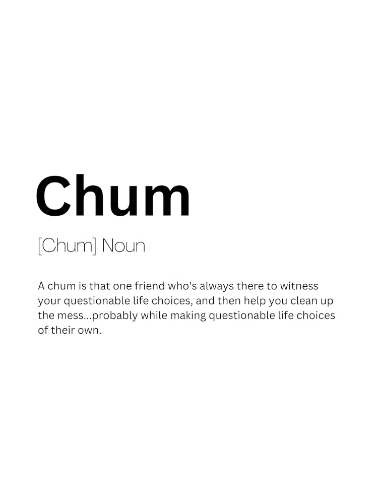 Chum Definition Meaning