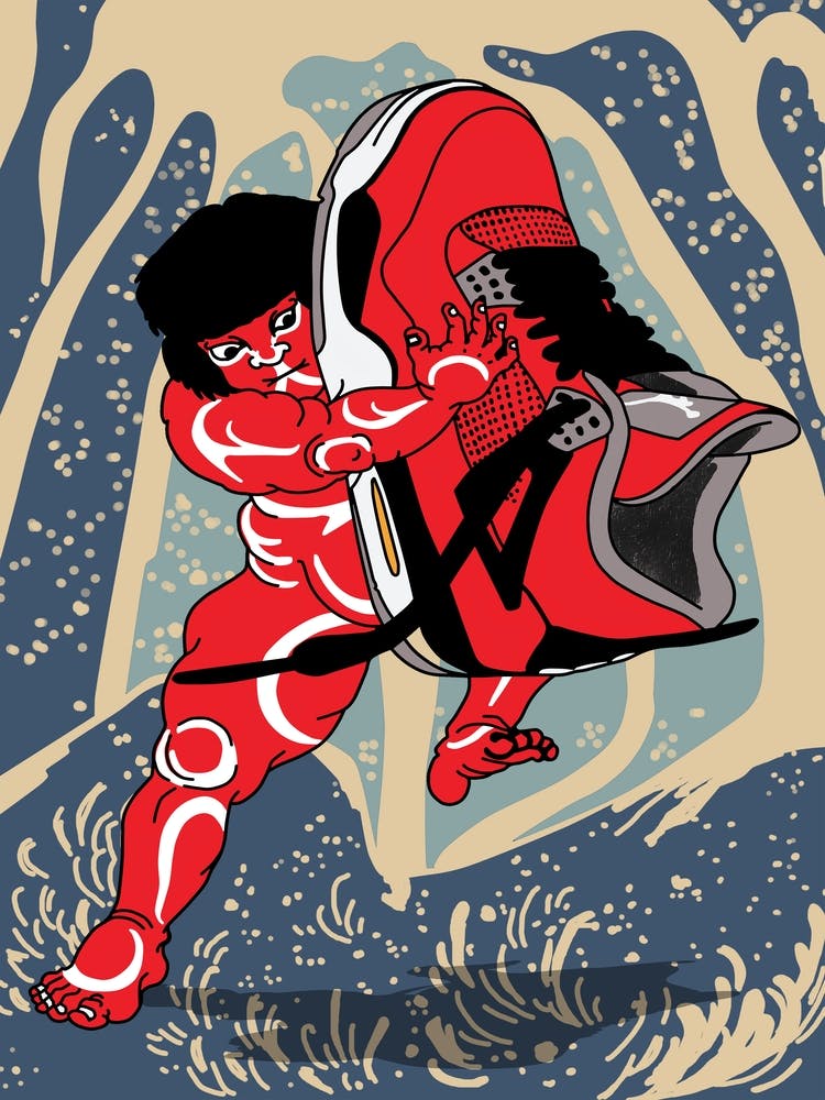 sumo sneakers red