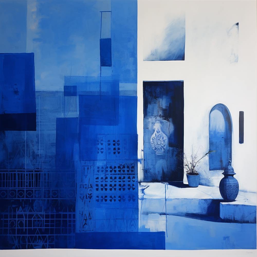Marokkanische Blaue Tür