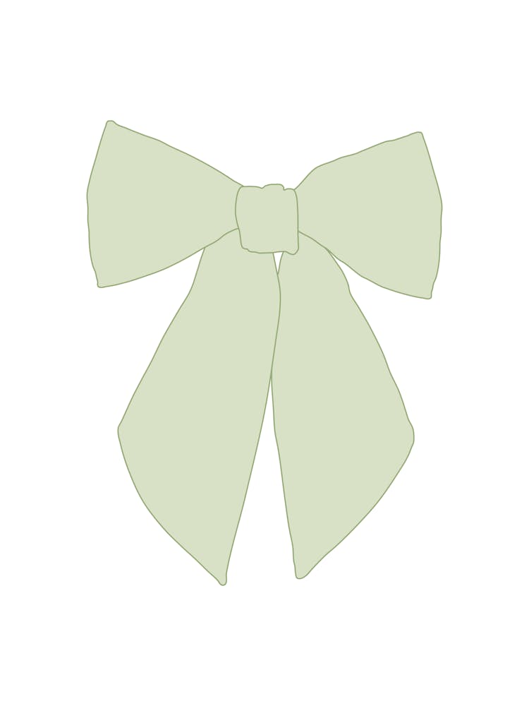 Grüne Schleife Kokett