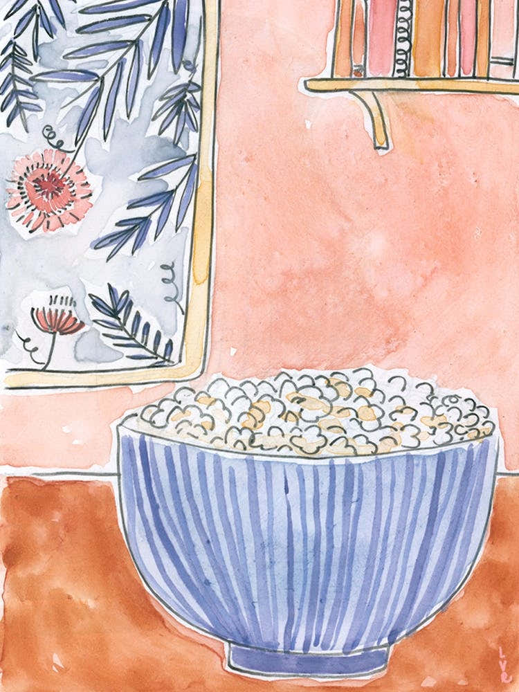 Popcorn by the window