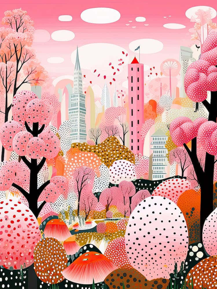 Vienna, Illustration In The Style Of Pop Art 4