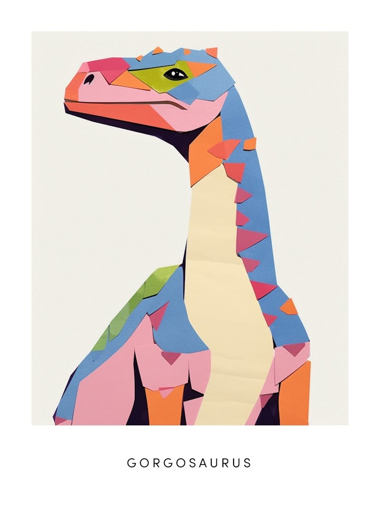 Nursery Dinosaur Art Gorgosaurus Poster