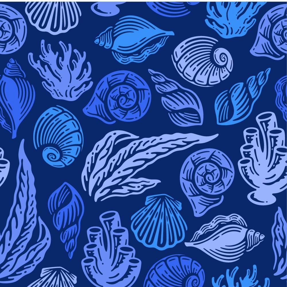 Sea Shells Seamless Pattern 2
