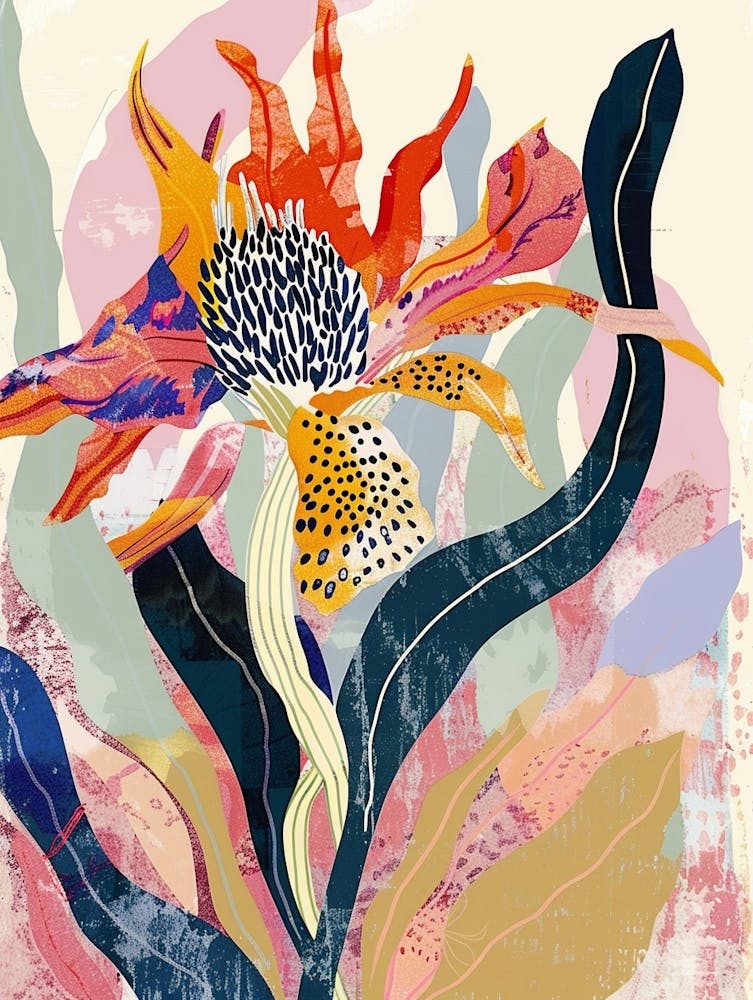 Colourful Flower Illustration Gaillardia 2