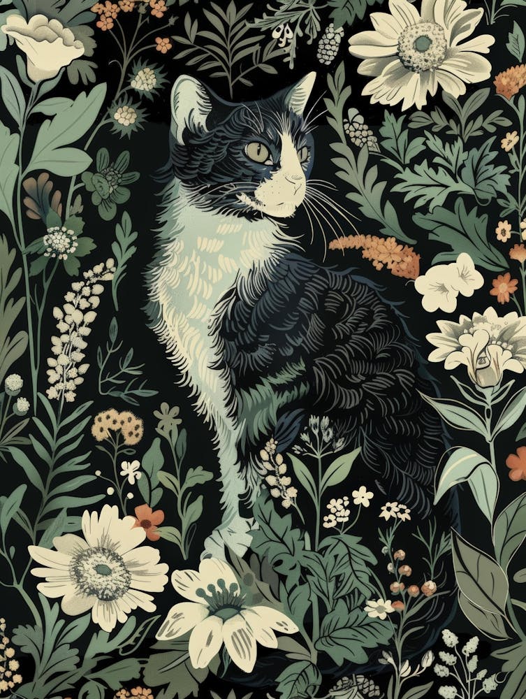 Cat In The Garden 7