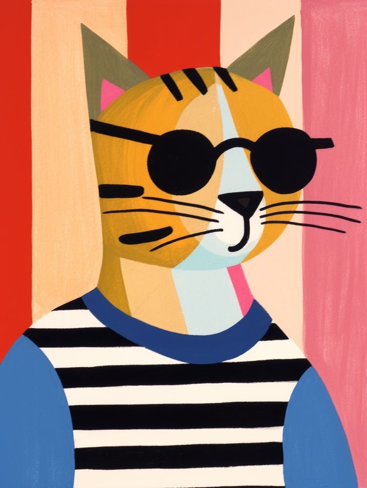 Little Puma 4 Wearing Sunglasses
