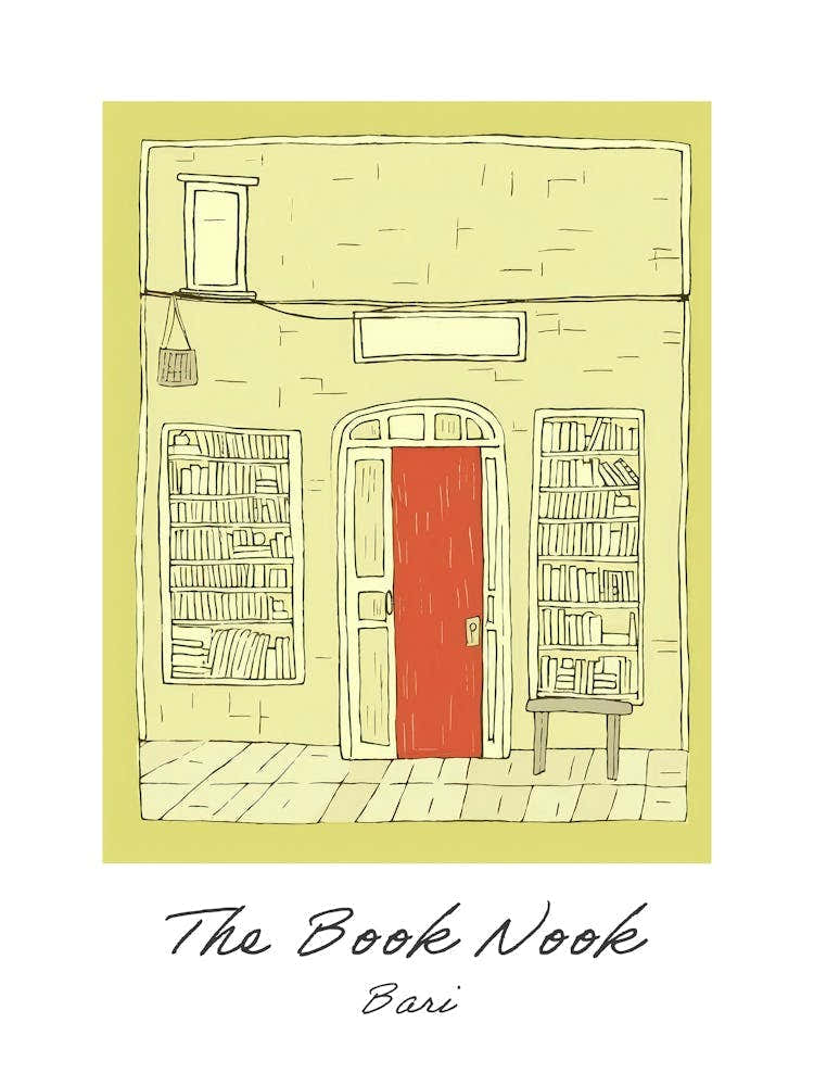 Bari The Book Nook Pastel Colours 3 Poster