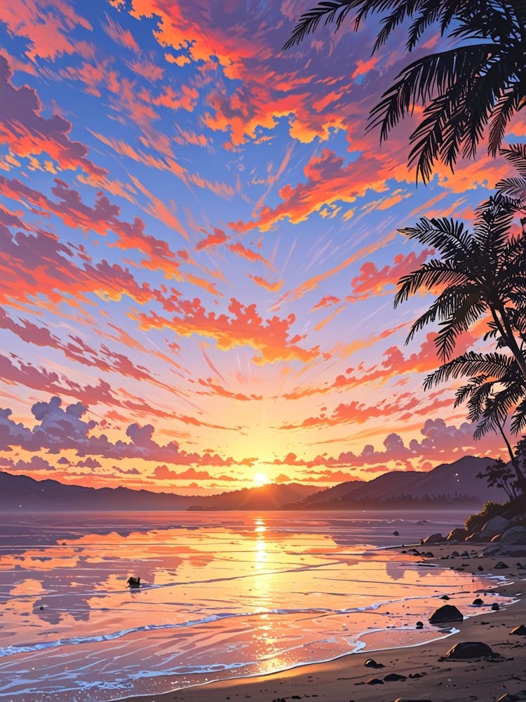 Coucher de Soleil à la Plage 5