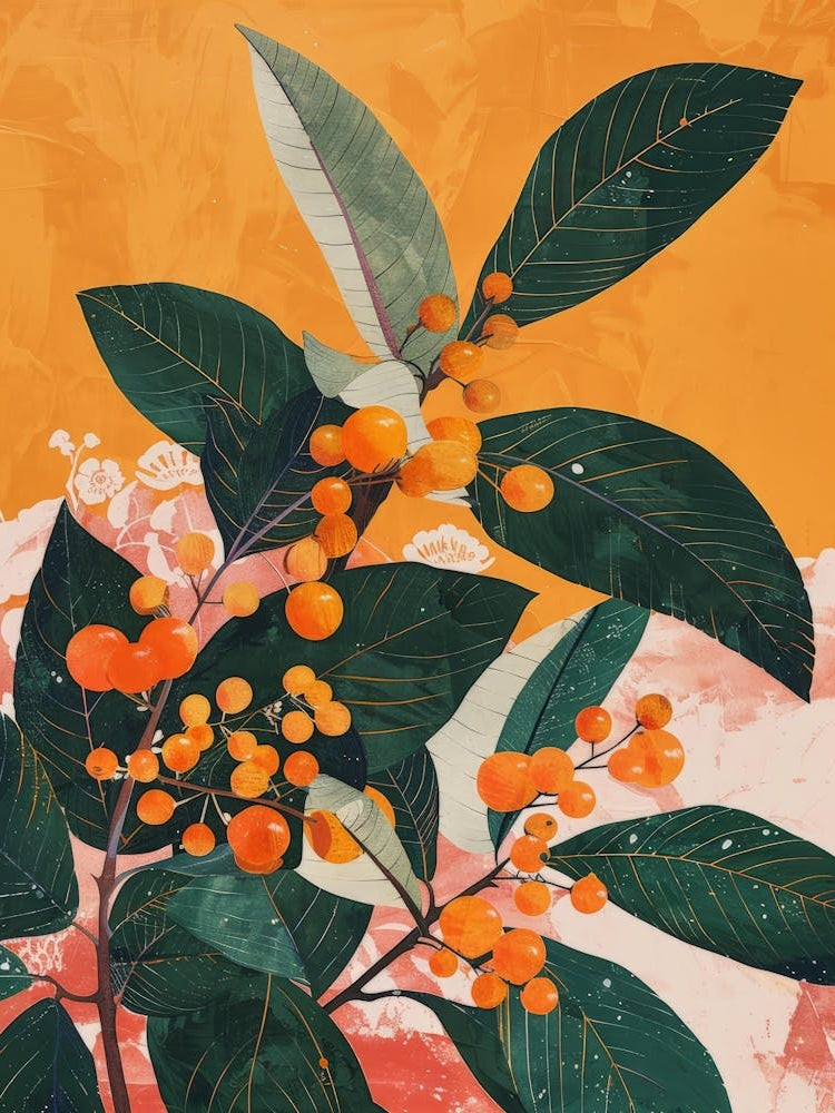 Orange Berries Canvas Print