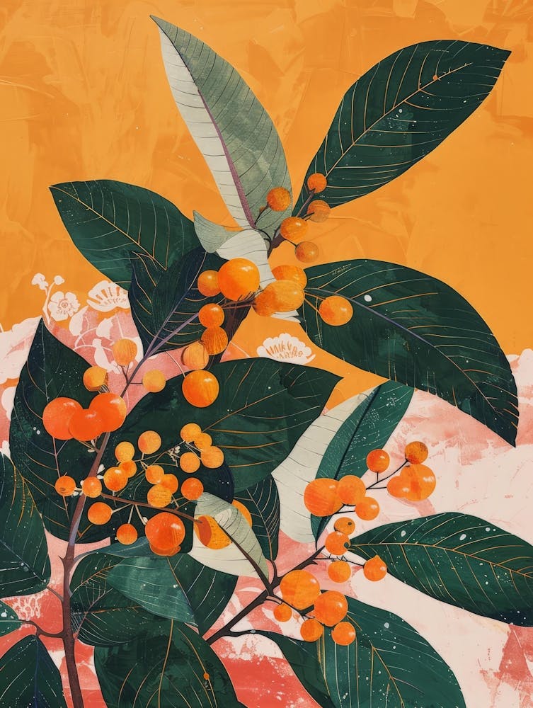 Orange Berries Canvas Print