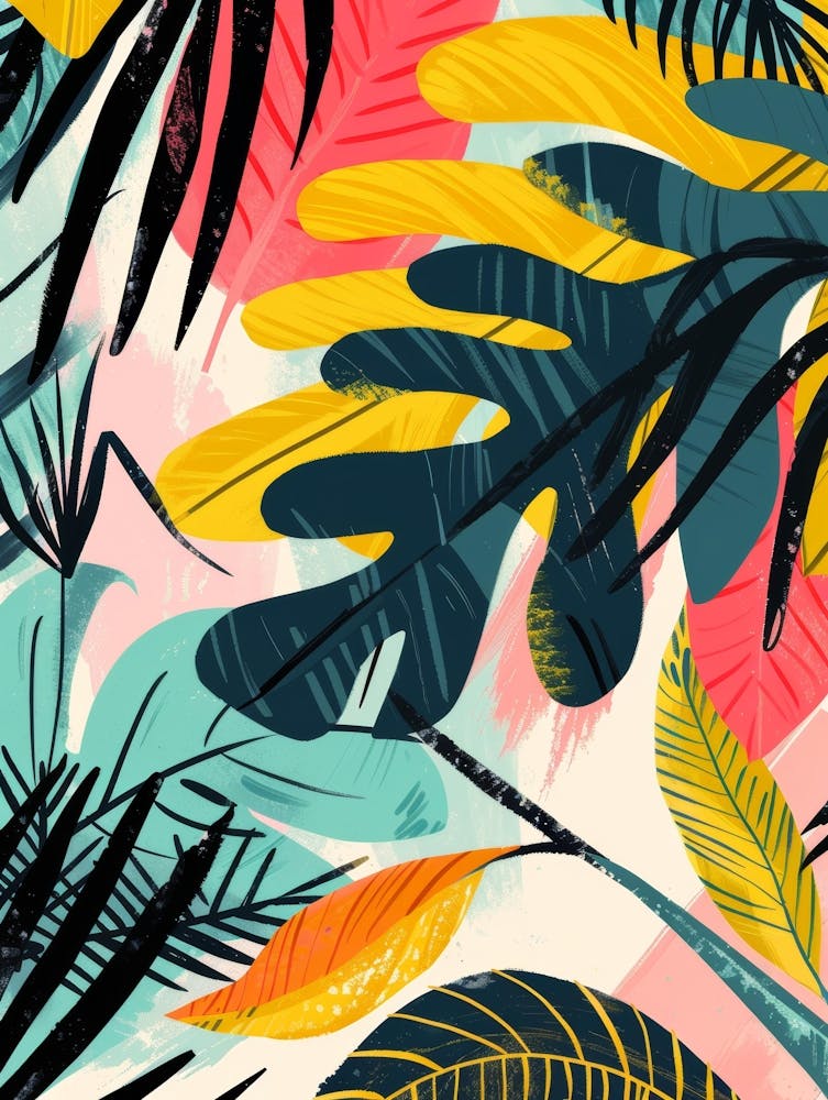 Tropical Leaves Wallpaper 4