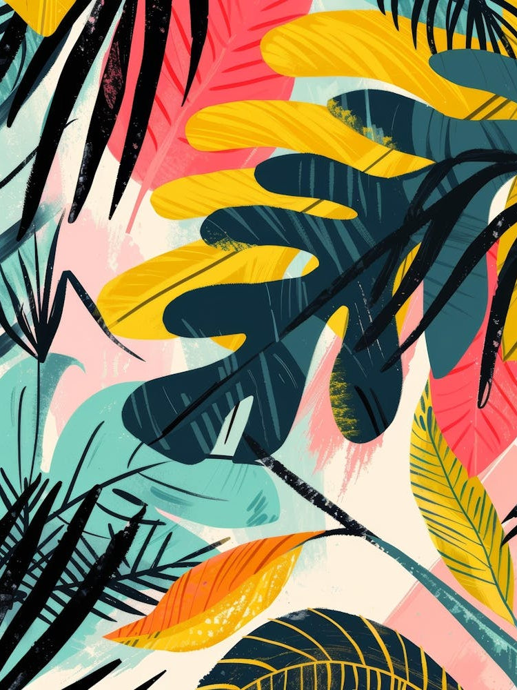 Tropical Leaves Wallpaper 4