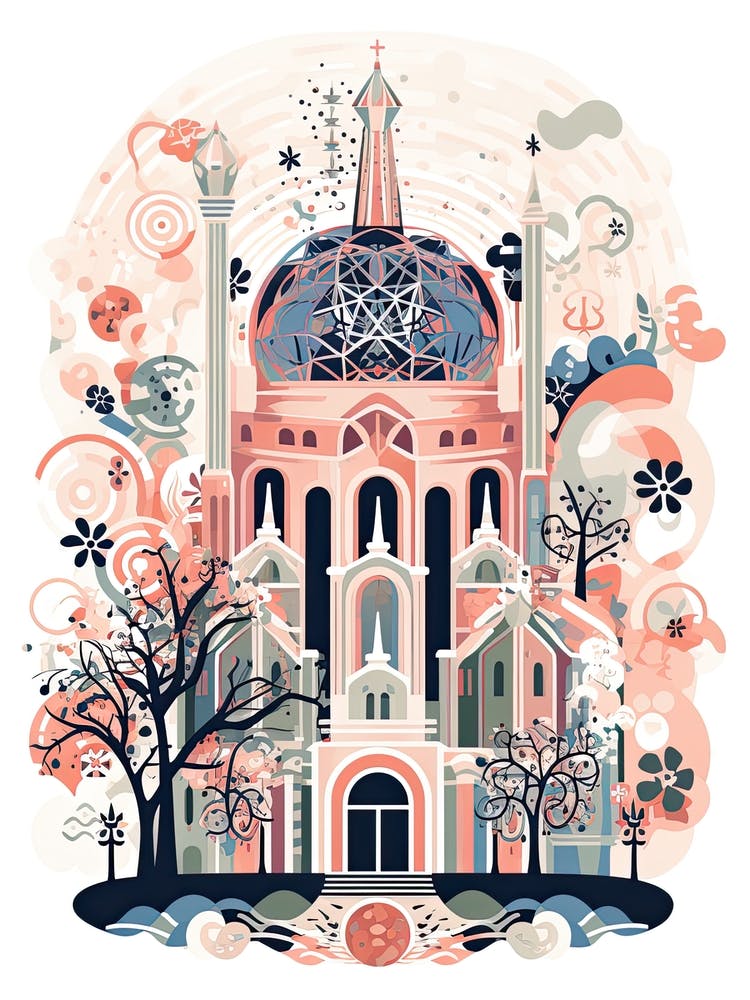 The Atonimun   Brussels, Belgium   Cute Botanical Illustration Travel