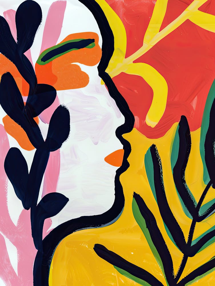 Sunset Tropics Matisse Style