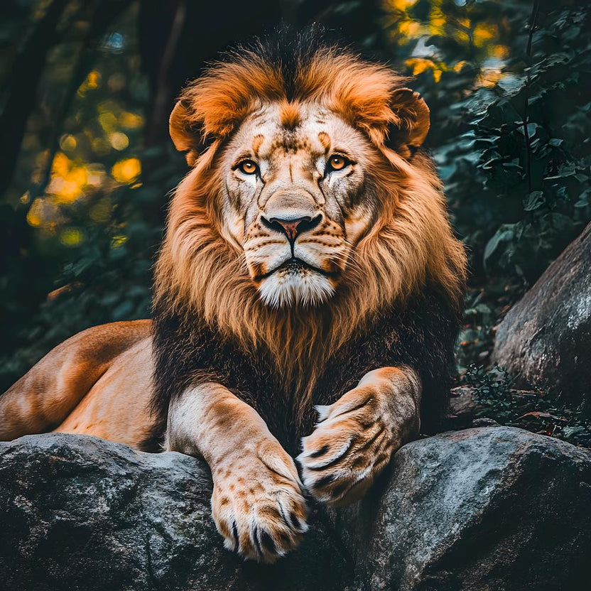 The Majestic King of the Jungle: A Powerful Lion Portrait