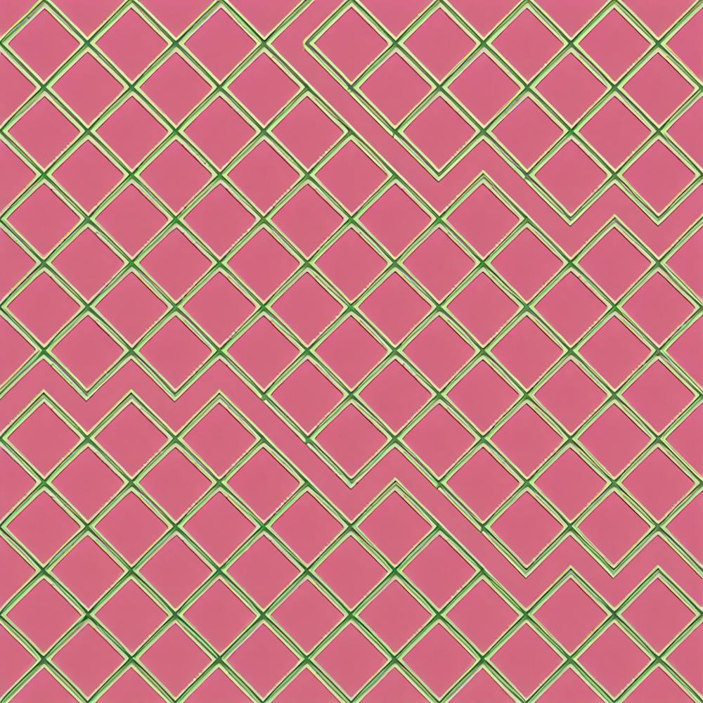 Pink And Gold Checkered Pattern, A Seamless Pattern, Flat Art, 156