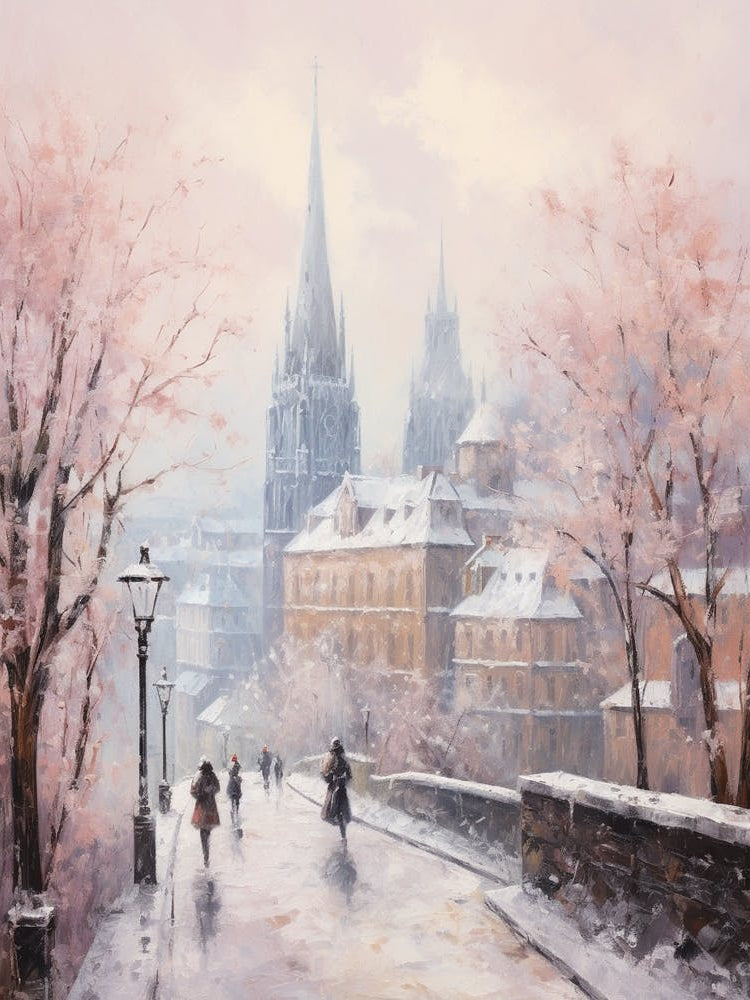 Dreamy Winter Painting Cologne France 3