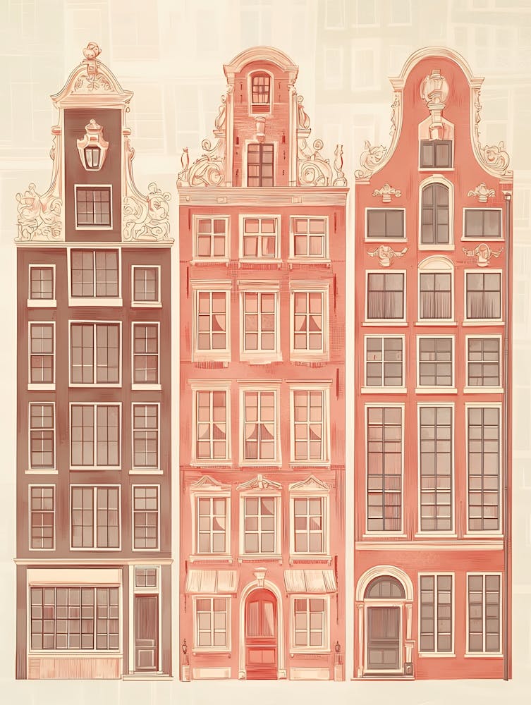 Amsterdamer Gebäude Vektor